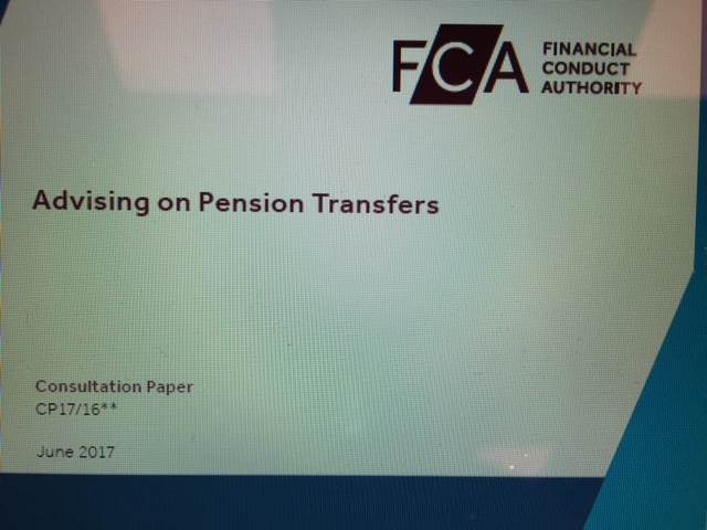 FCA - Advising on Pension Transfers