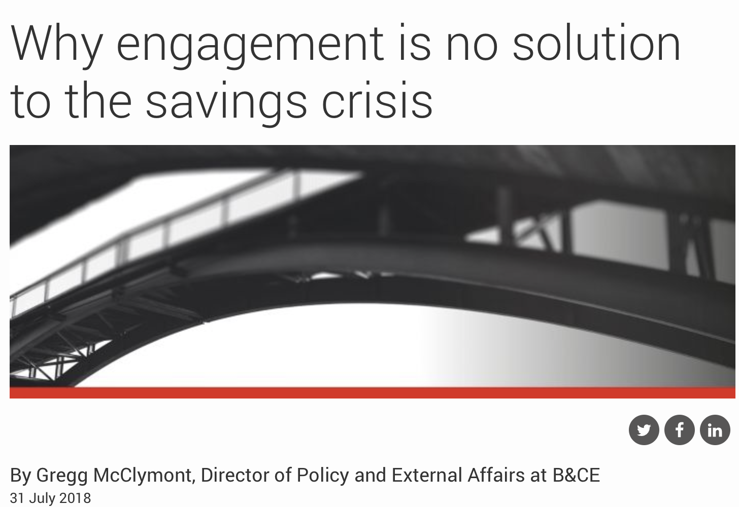 Why engagement is no solution to the savings crisis